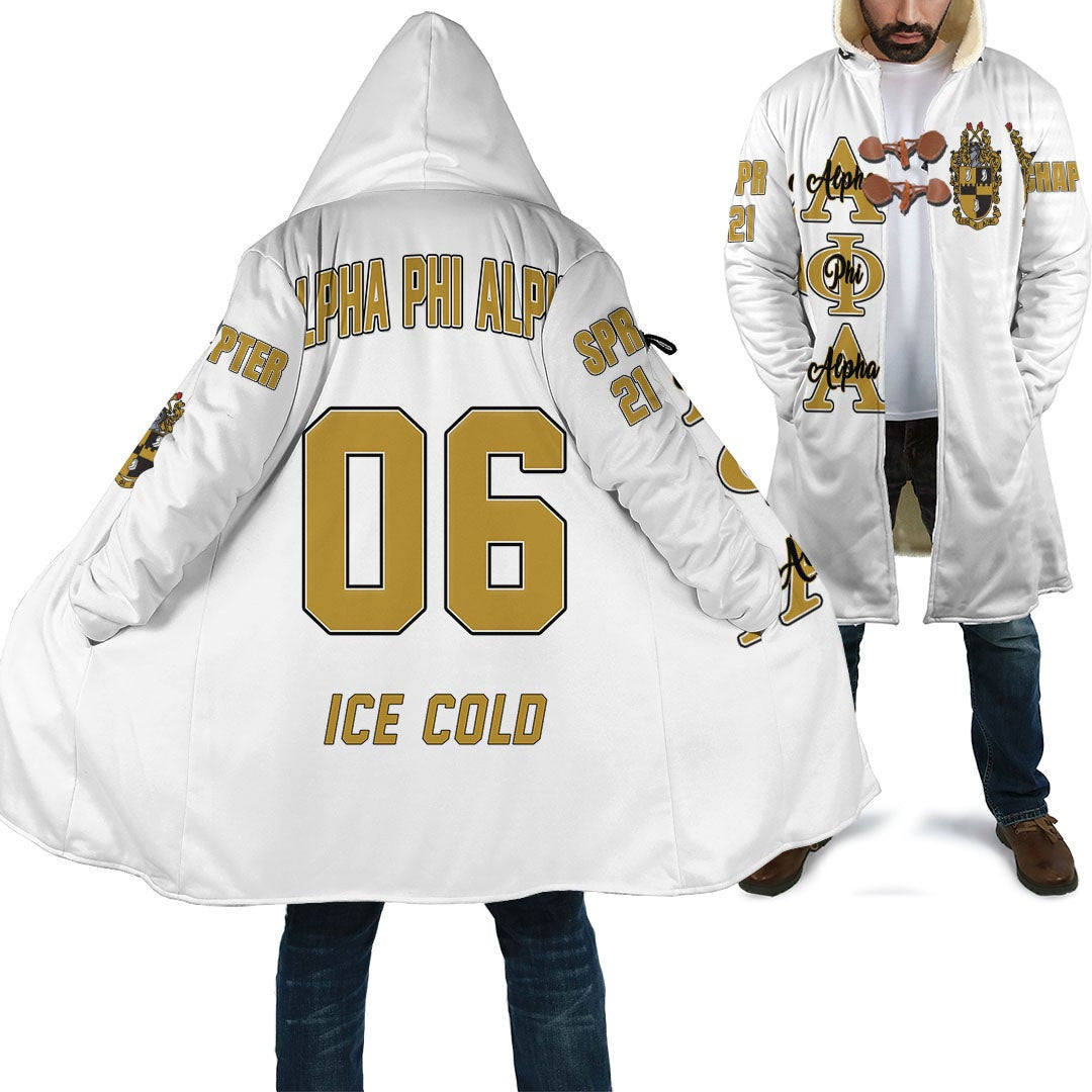 Alpha Phi Alpha ( White ) Hooded Coat |Getteestore.com