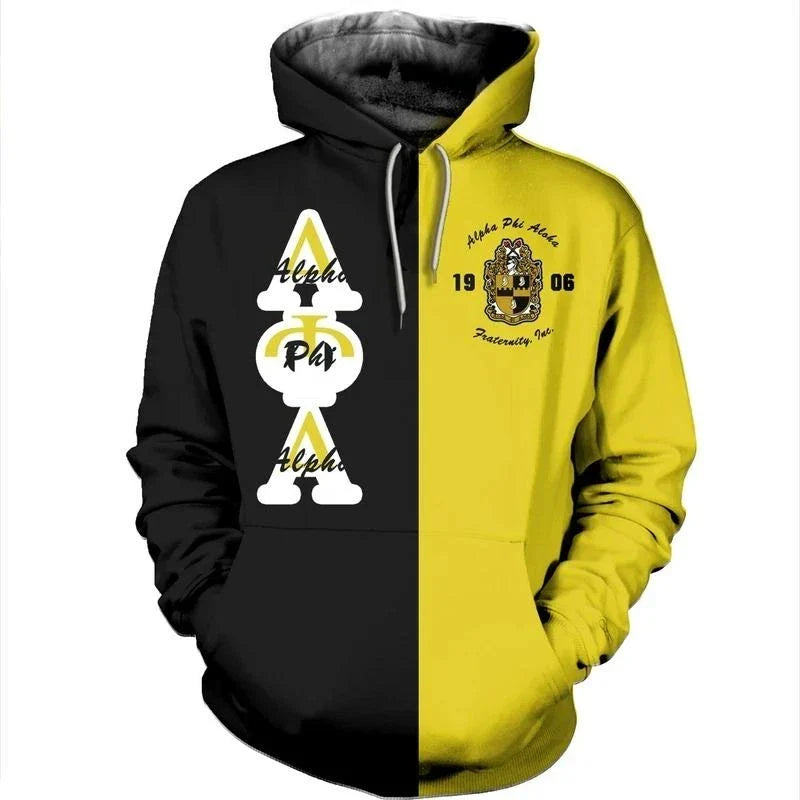 Half Side Alpha Phi Alpha 1906 Pullover Hoodie | Getteestore