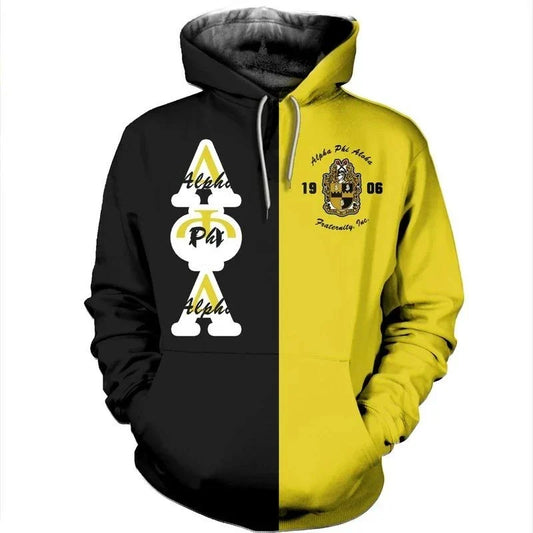 Half Side Alpha Phi Alpha 1906 Pullover Hoodie | Getteestore