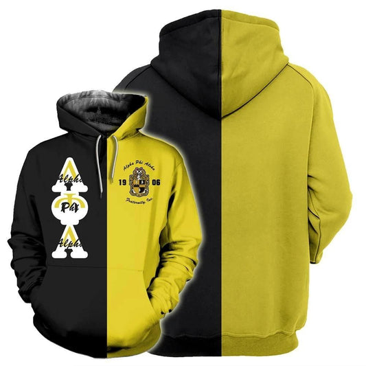 Half Side Alpha Phi Alpha 1906 Pullover Hoodie | Getteestore.com