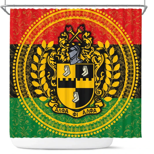 Pan Greek Alpha Phi Alpha Fraternity Shower Curtain | Getteestore.com