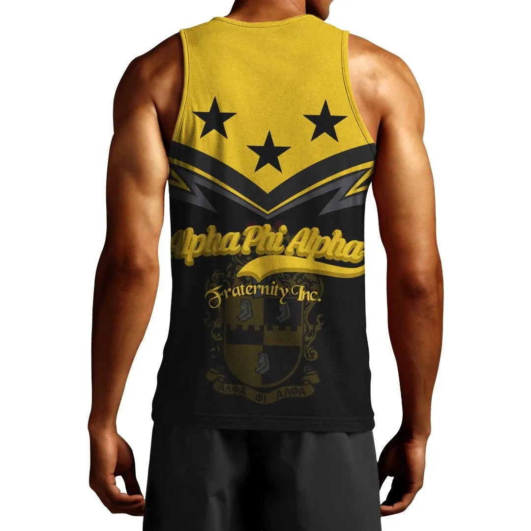 Original Alpha Phi Alpha Fraternity Inc Men's Tank Top - Zig Zag Style  | Gettee