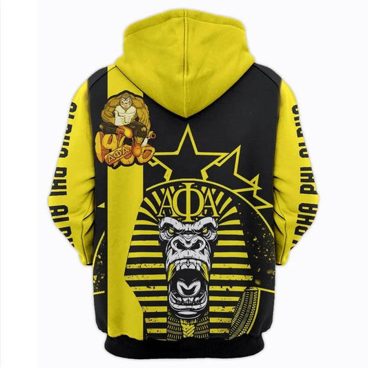 King Kong Alpha Phi Alpha Zip Hoodie | Getteestore