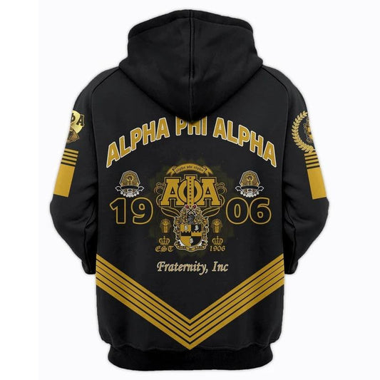 Pharaoh King Alpha Phi Alpha Zip Hoodie | Getteestore