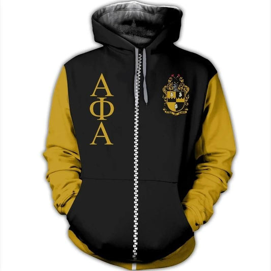 Royal Alpha Phi Alpha Zip Hoodie | Getteestore.com
