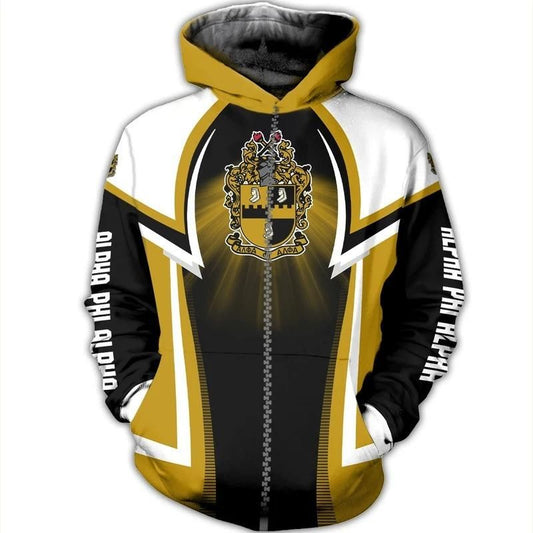 Shining Alpha Phi Alpha Zip Hoodie | Getteestore.com