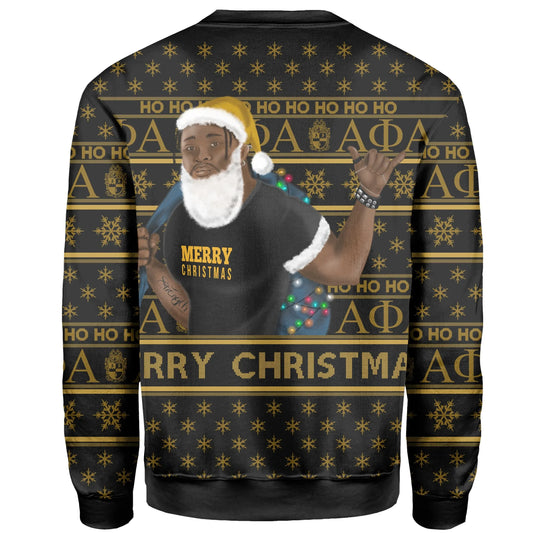 Christmas Alpha Phi Alpha Sweatshirt Best Black