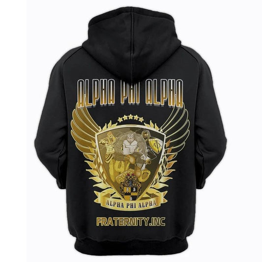 Shield Of Alpha Phi Alpha Zip Hoodie | Getteestore