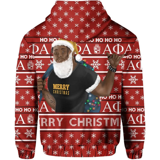 Christmas Alpha Phi Alpha Hoodie Best Red | Getteestore