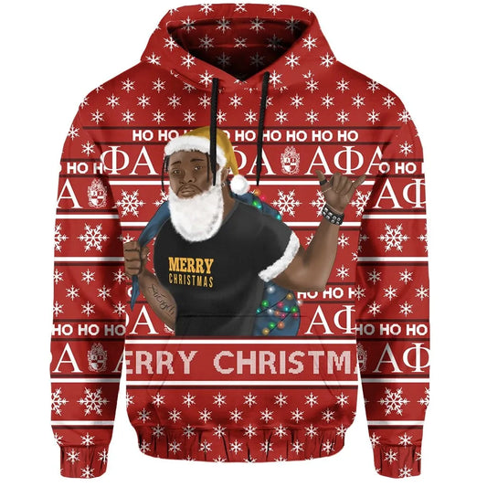 Christmas Alpha Phi Alpha Hoodie Best Red | Getteestore.com