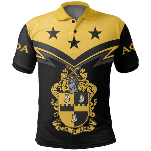 Original Alpha Phi Alpha Polo Shirt - Zig Zag Style | Getteestore