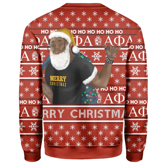 Christmas Alpha Phi Alpha Sweatshirt Best Red