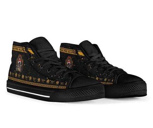 Alpha Phi Alpha Ape Christmas High Top Shoe