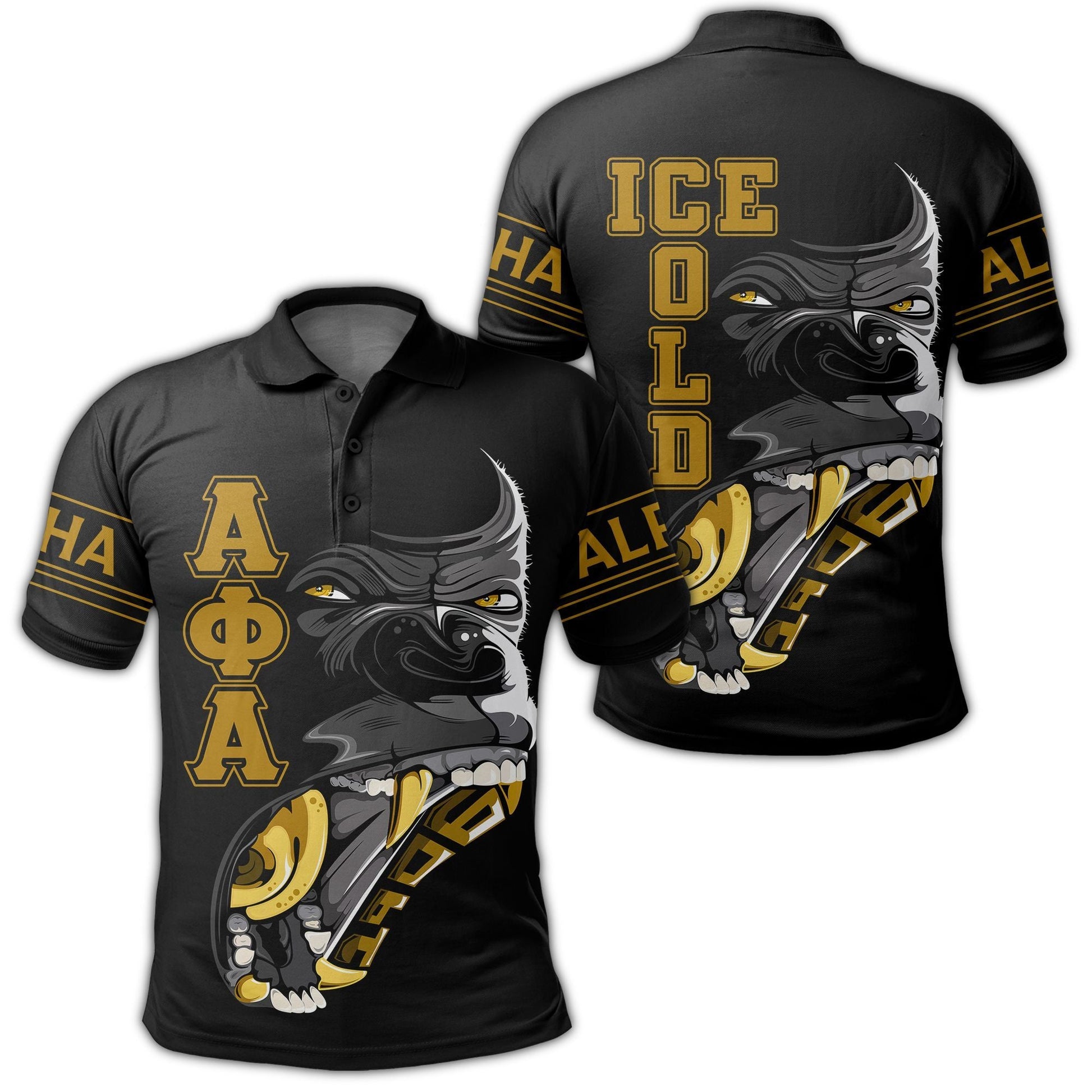 The Oldest And The Coldest Alpha Phi Alpha Polo Shirt