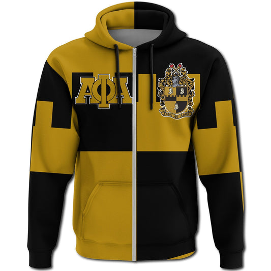 GetteeStore Hoodie - Lego Alpha Phi Alpha Zip Hoodie J5