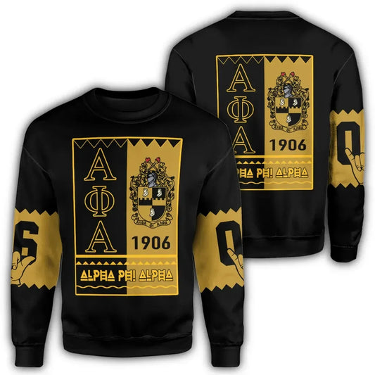 Alpha Phi Alpha Black Style Sweatshirt | Africazone.store