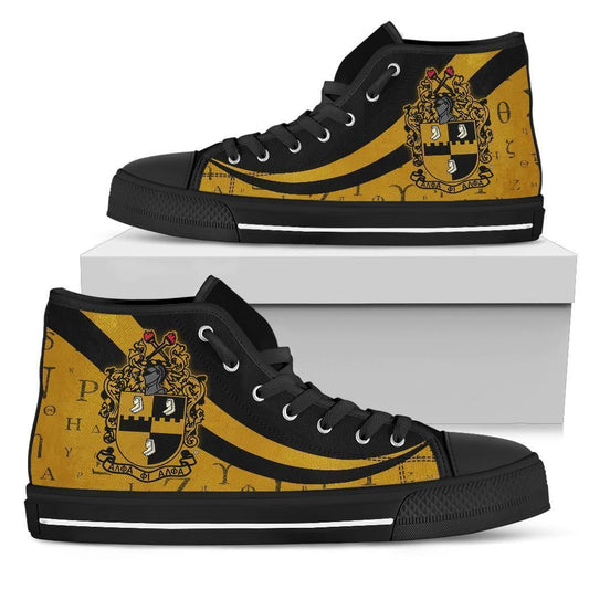 GetteeStore Footwear - ALPHA PHI ALPHA ALPHABET HIGH TOP SHOE A31