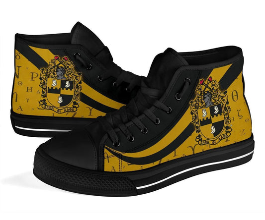GetteeStore Footwear - ALPHA PHI ALPHA ALPHABET HIGH TOP SHOE A31