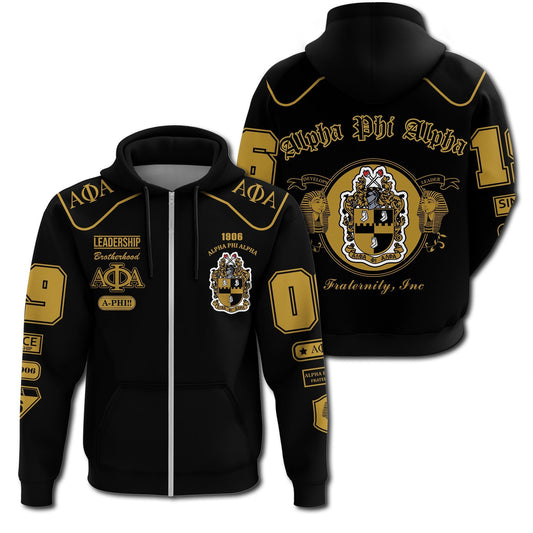 Leadership Alpha Phi Alpha Zip Hoodie