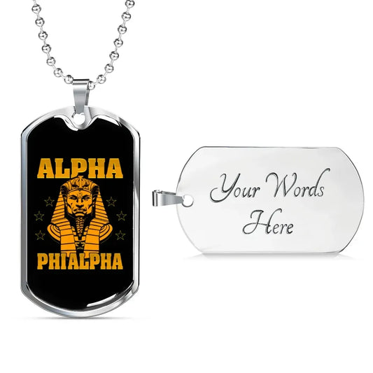 Dog Tag - Alpha Phi Alpha Letter