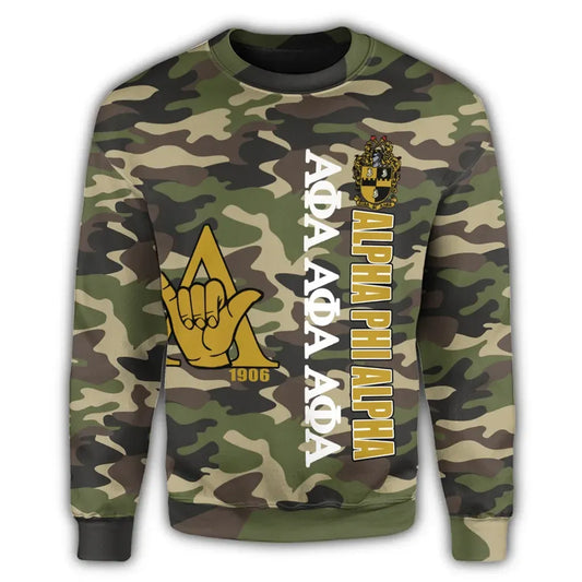 Alpha Phi Alpha Camouflage Style Sweatshirt