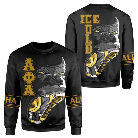 The Oldest And The Coldest Alpha Phi Alpha Crewneck Sweatshirt