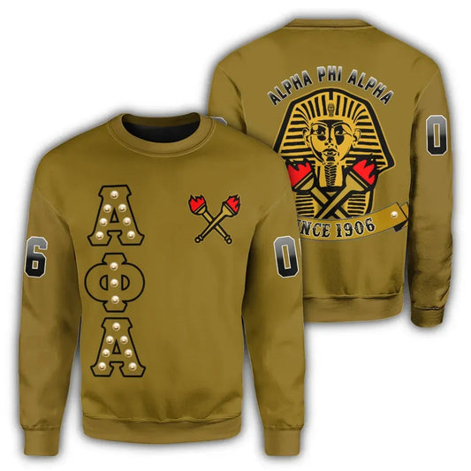 Alpha Phi Alpha Crystal Yellow Sweatshirt | Africazone.store