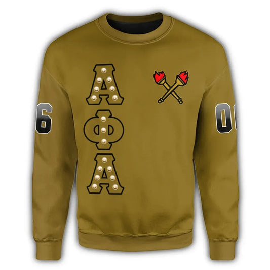 Alpha Phi Alpha Crystal Yellow Sweatshirt