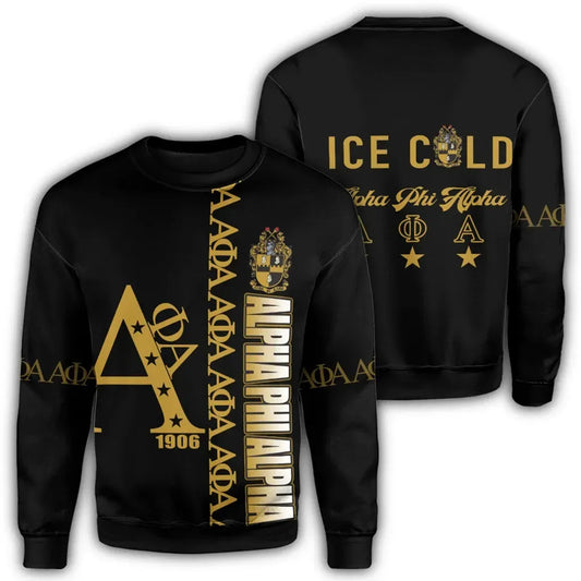 Black Alpha Phi Alpha Sweatshirt | Africazone.store