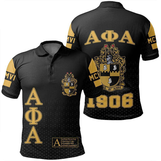 MCM Alpha Phi Alpha Polo Shirt | Africazone.store