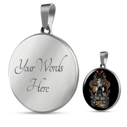 Alpha Phi Alpha Monkey Luxury Necklace Circle
