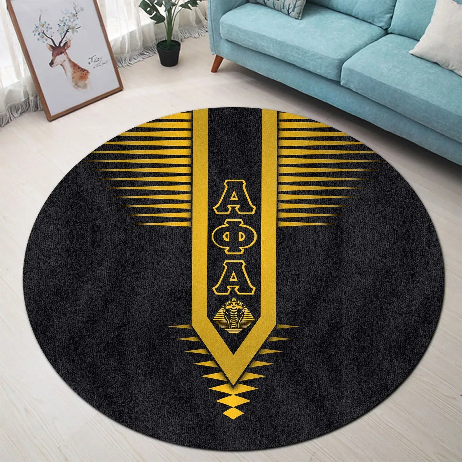 Alpha Phi Alpha Fraternity Original Style Round Carpet