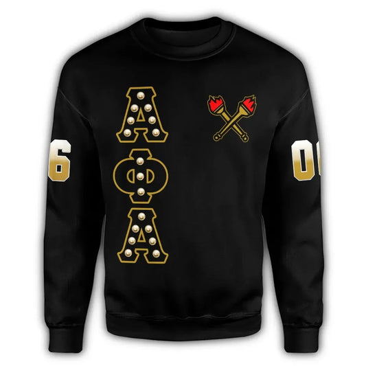 Alpha Phi Alpha Crystal Black Sweatshirt