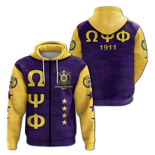 Omega Psi Phi - Omega Psi Phi Legend Zip Hoodie