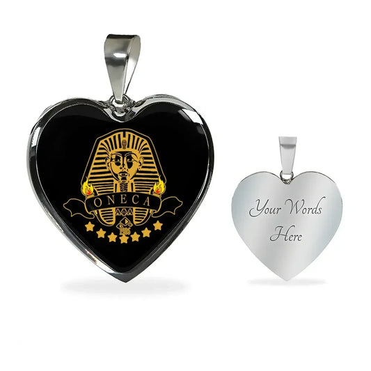 Alpha Phi Alpha Oneca Luxury Necklace Heart