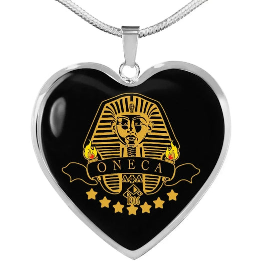 Alpha Phi Alpha Oneca Luxury Necklace Heart