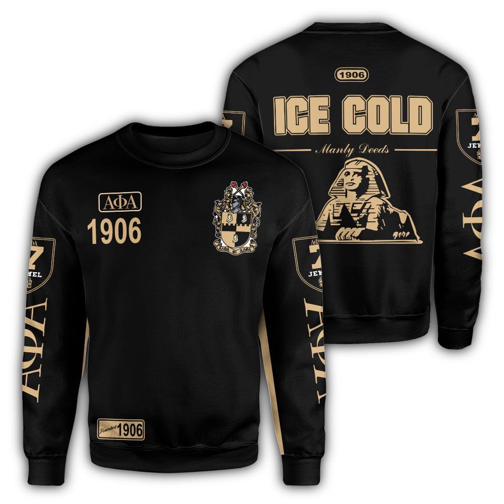 1906 Ice Cold Alpha Phi Alpha Giza Crewneck Sweatshirt