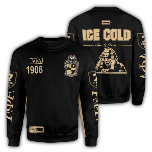 1906 Ice Cold Alpha Phi Alpha Giza Crewneck Sweatshirt