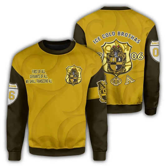 Alpha Phi Alpha, Ice Cold Brothas Sweatshirt | Africazone.store