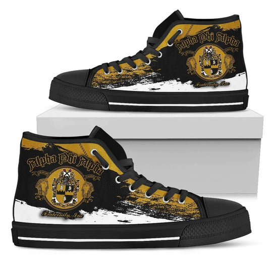 GetteeStore Footwear - ALPHA PHI ALPHA HIGH TOP SHOE PAINT STYLE A31