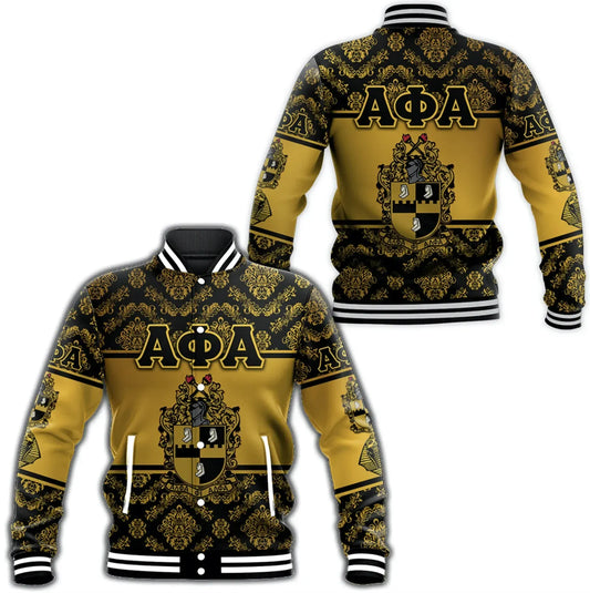 Alpha Phi Alpha Fraternity Vintage Vibes Baseball Jacket
