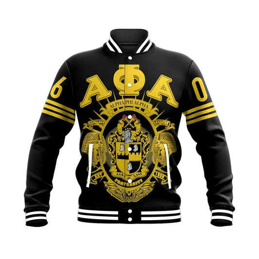 Pharaoh Alpha Phi Alpha Baseball Jacket | Africazone.store