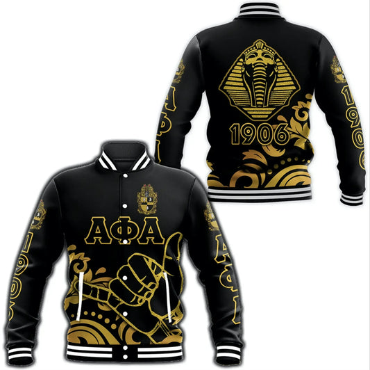 Alpha Phi Alpha Fraternity Simple Style Baseball Jacket
