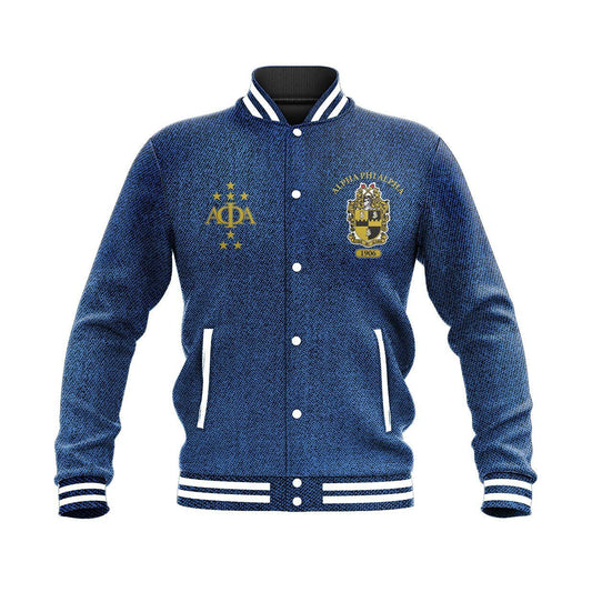 Jeans Alpha Phi Alpha Baseball Jacket