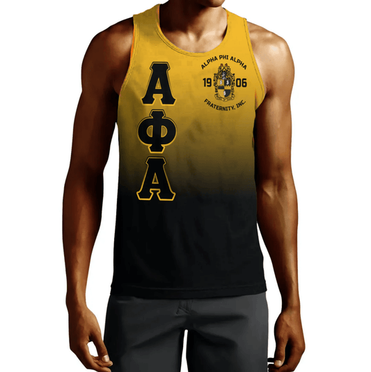 Alpha Phi Alpha Gradient Men Tank Top | Africazone.store