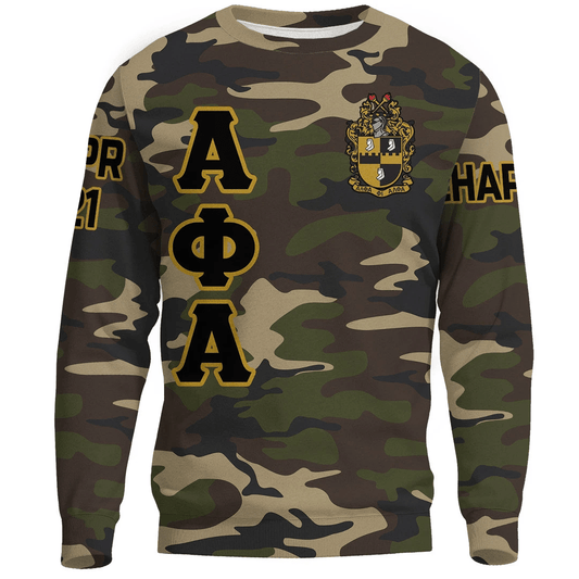 Alpha Phi Alpha Camouflage Sweatshirts | Africazone.store