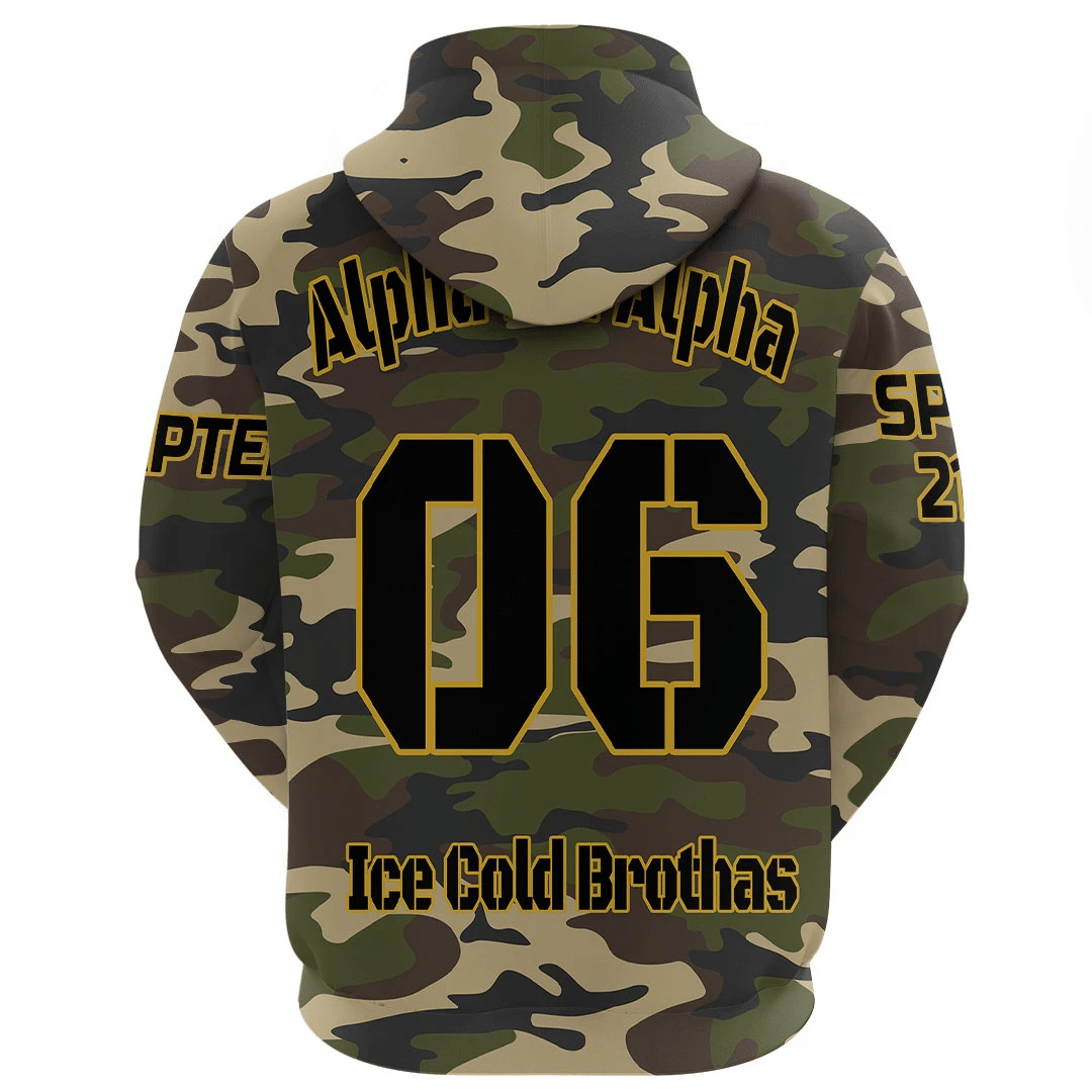 Alpha Phi Alpha Camouflage Hoodie | Africazone.store