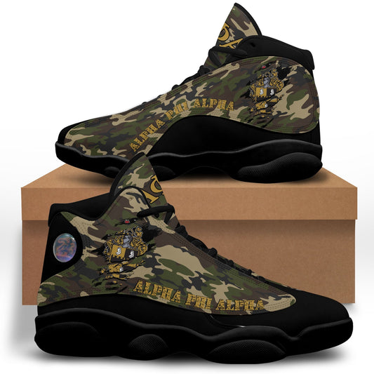 GetteeStore Shoe - Alpha Phi Alpha Camouflage Sneakers J.13 A31