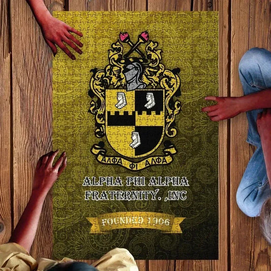 Floral Alpha Phi Alpha Jigsaw Puzzle | Getteestore.com