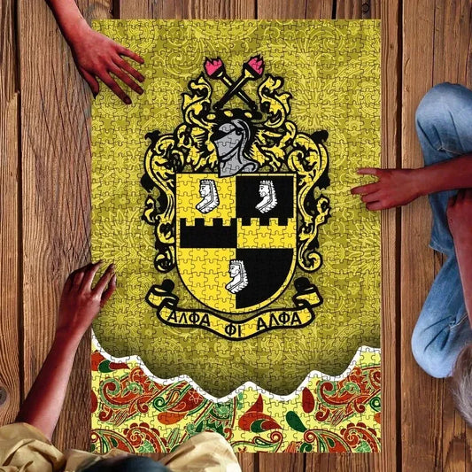 Floral Alpha Phi Alpha Jigsaw Puzzle | Getteestore.com